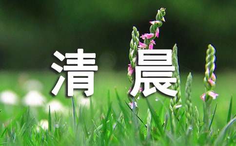 清晨的阳光唯美句子